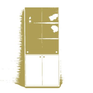 کتابخانه و کمد